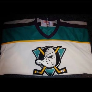 1990 Anaheim Mighty Ducks Hockey Jersey California